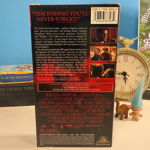 Hannibal Special Edition VHS 2001 Horror Thriller Anthony Hopkins - Picture 2 of 3